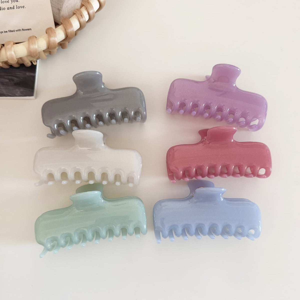 Pastelle Rectangular Claw Clip