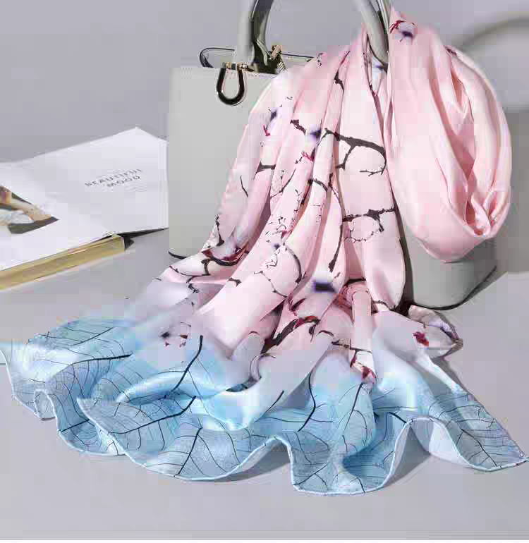 Sakura Sky Silk Stole
