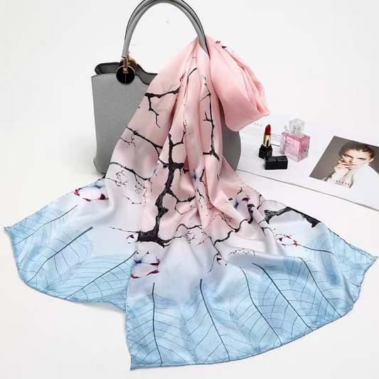 Sakura Sky Silk Stole