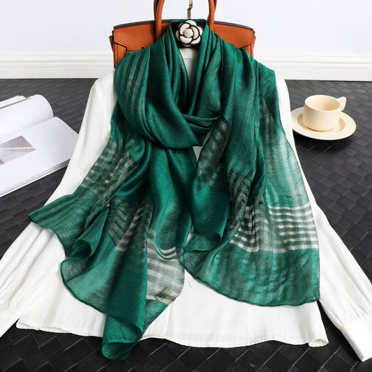Cinnara Fern Premium Silk Stole