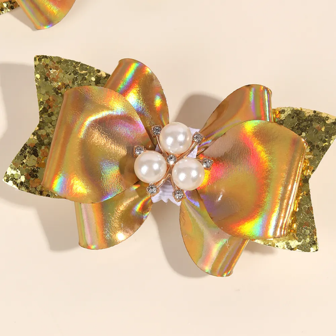 Party Kids Bow Side Pin (Set Of 2)