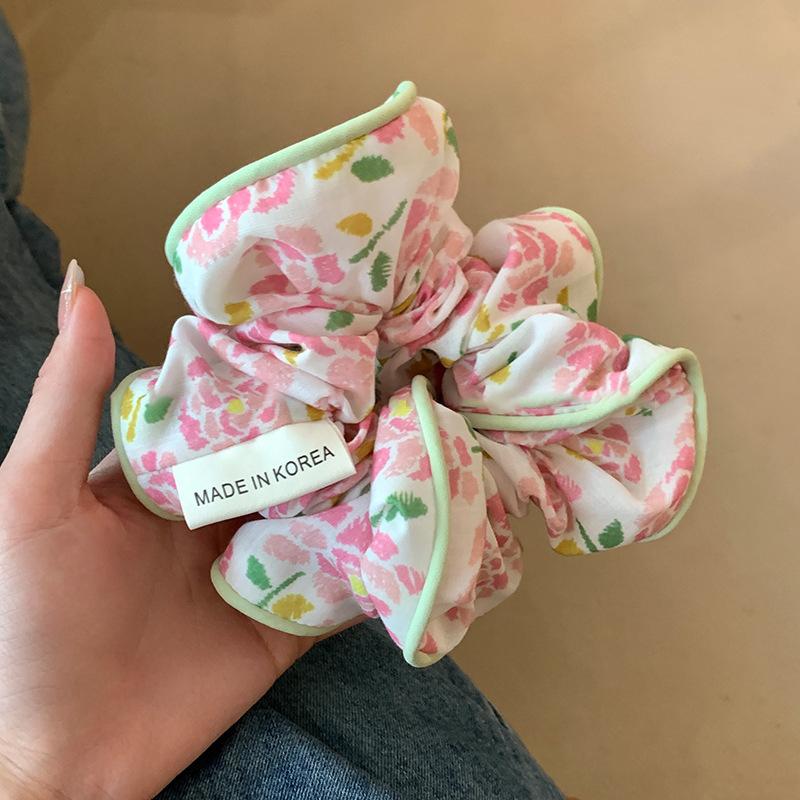 Floral Fabric Scrunchie