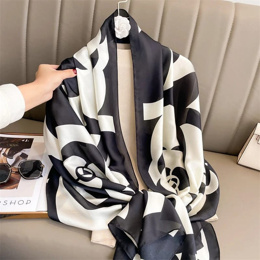 Symphony Black Silk Stole