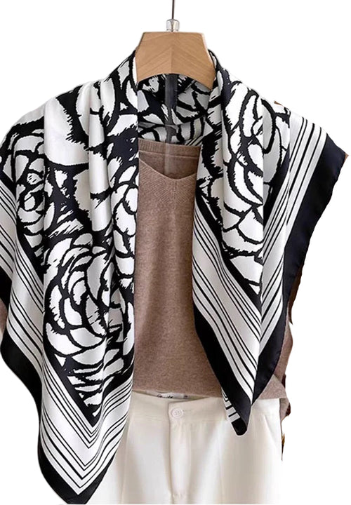 Mono Silk Scarf (90x90cms)