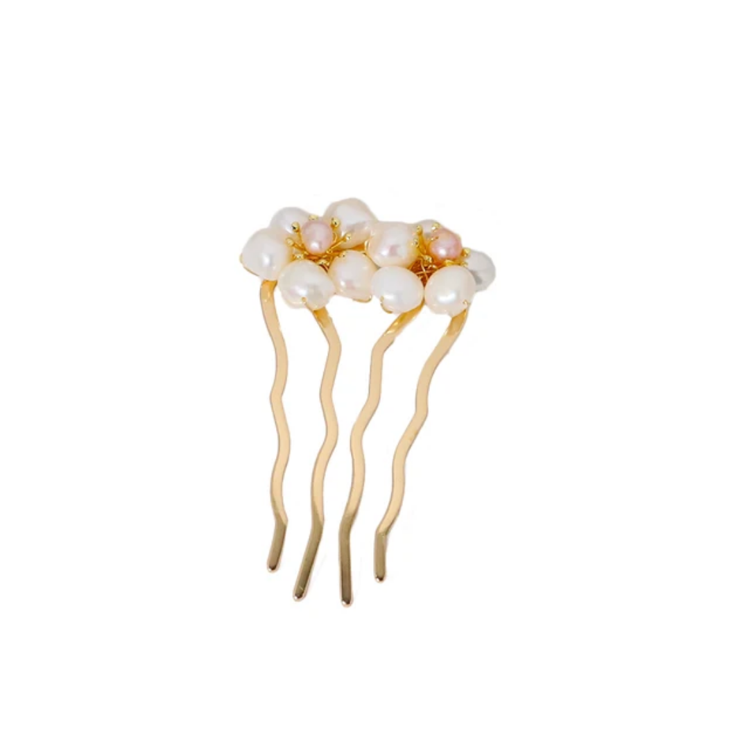 Pherali Freshwater Pearl Haircomb