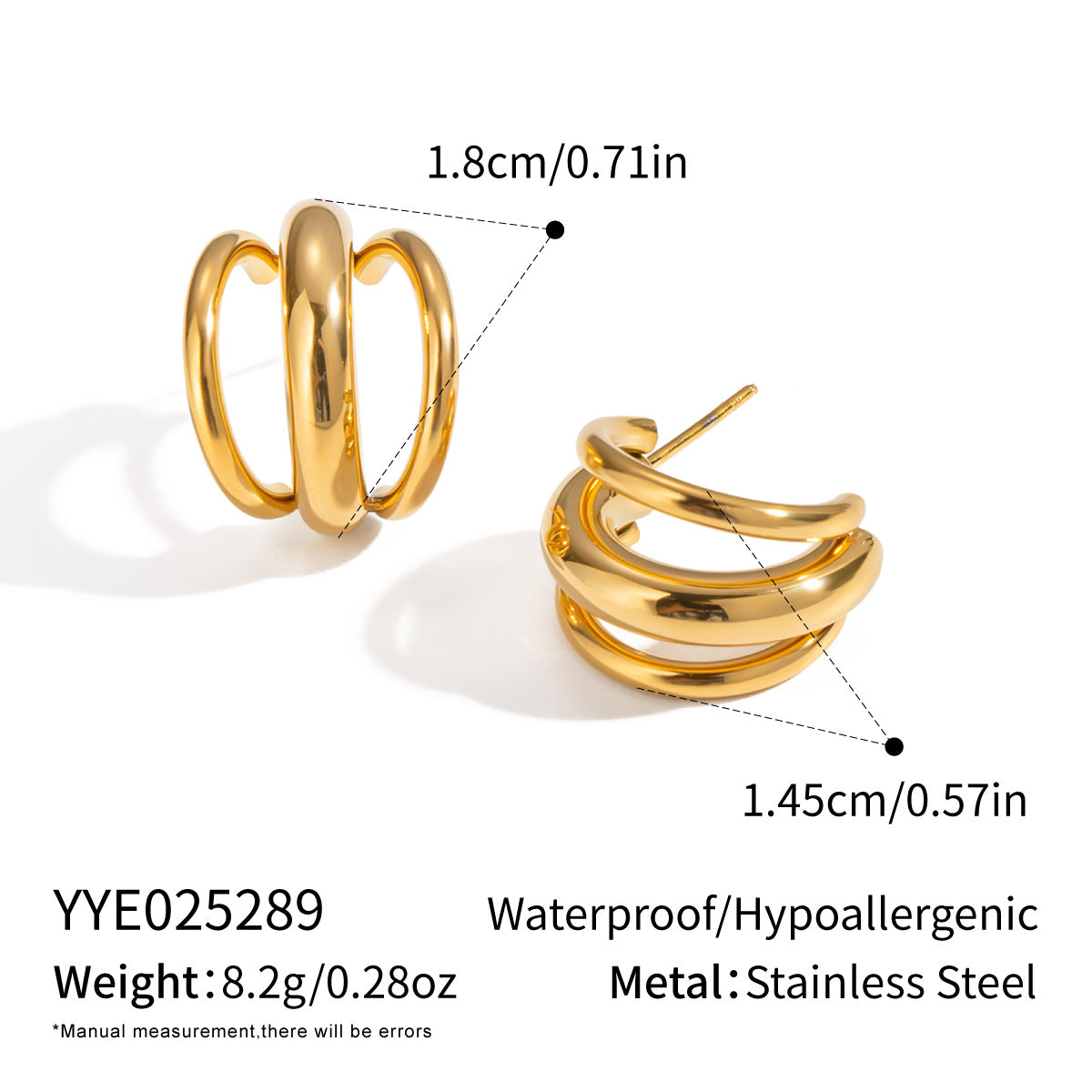 Eclisse Hoop SS Earrings
