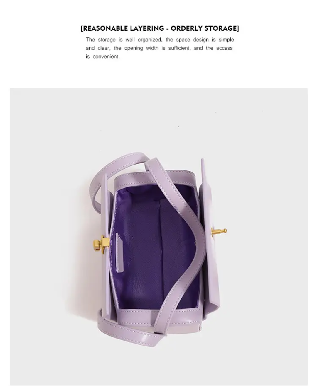 Imperial Box Bag (Light Purple)
