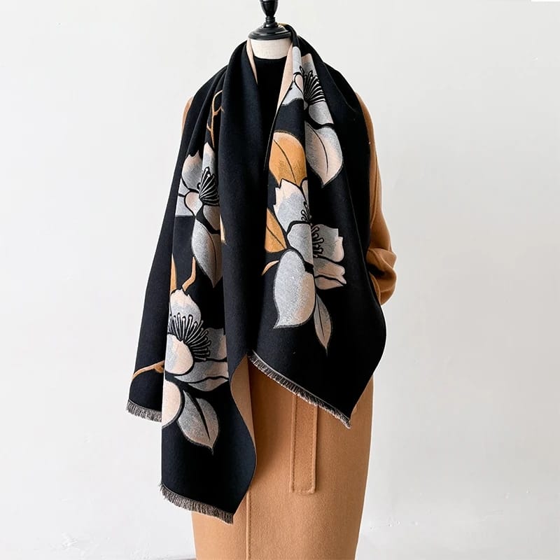 Graphite Garden Shawl