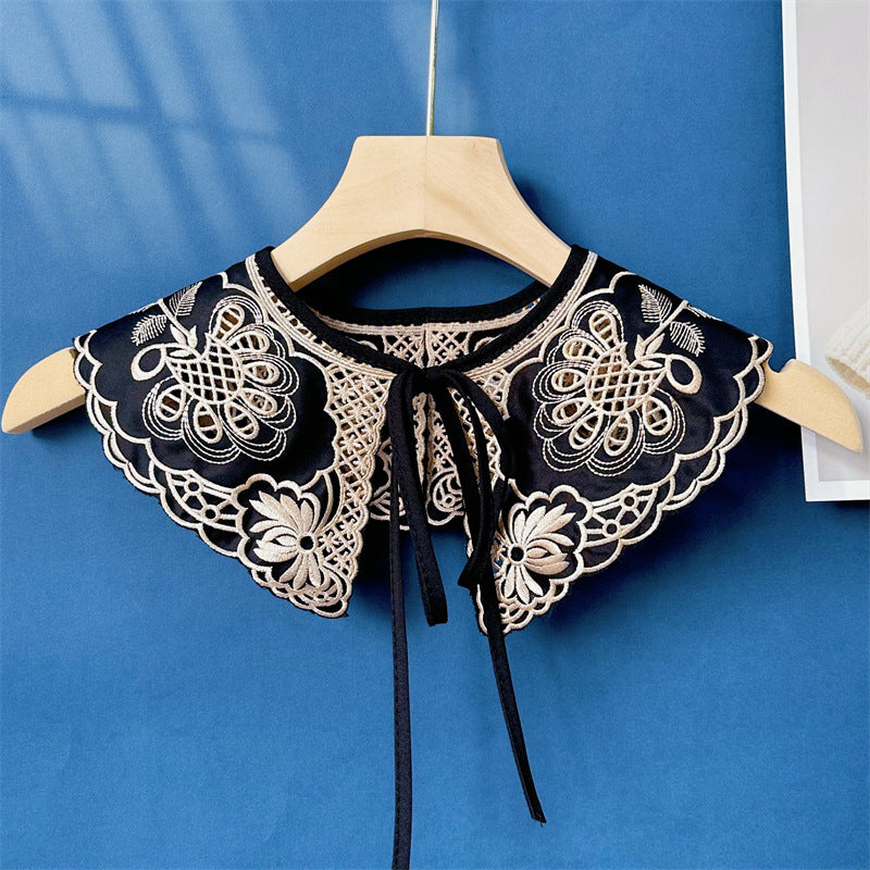 Danica Emboridered Collar Scarf