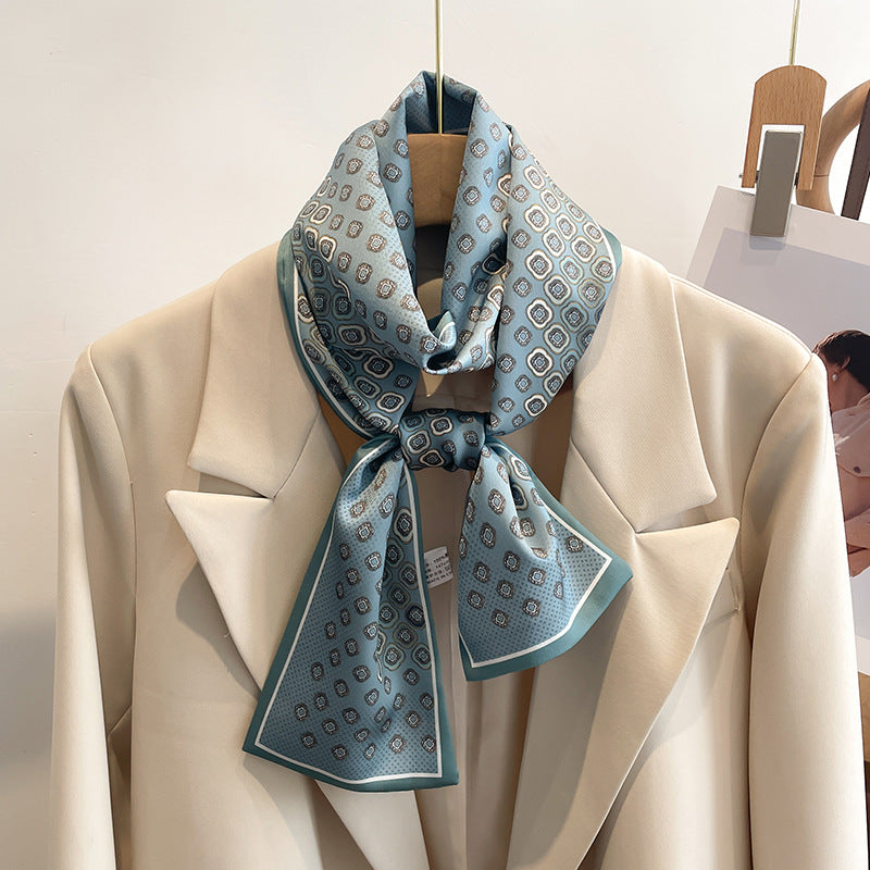 Blue Whisper Necktie Scarf