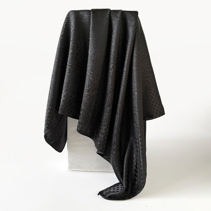 Lustro Silk Scarf (Raven) (90x90cms)