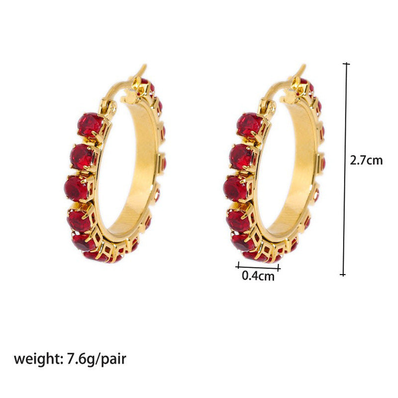 Aura Hoop SS Earrings