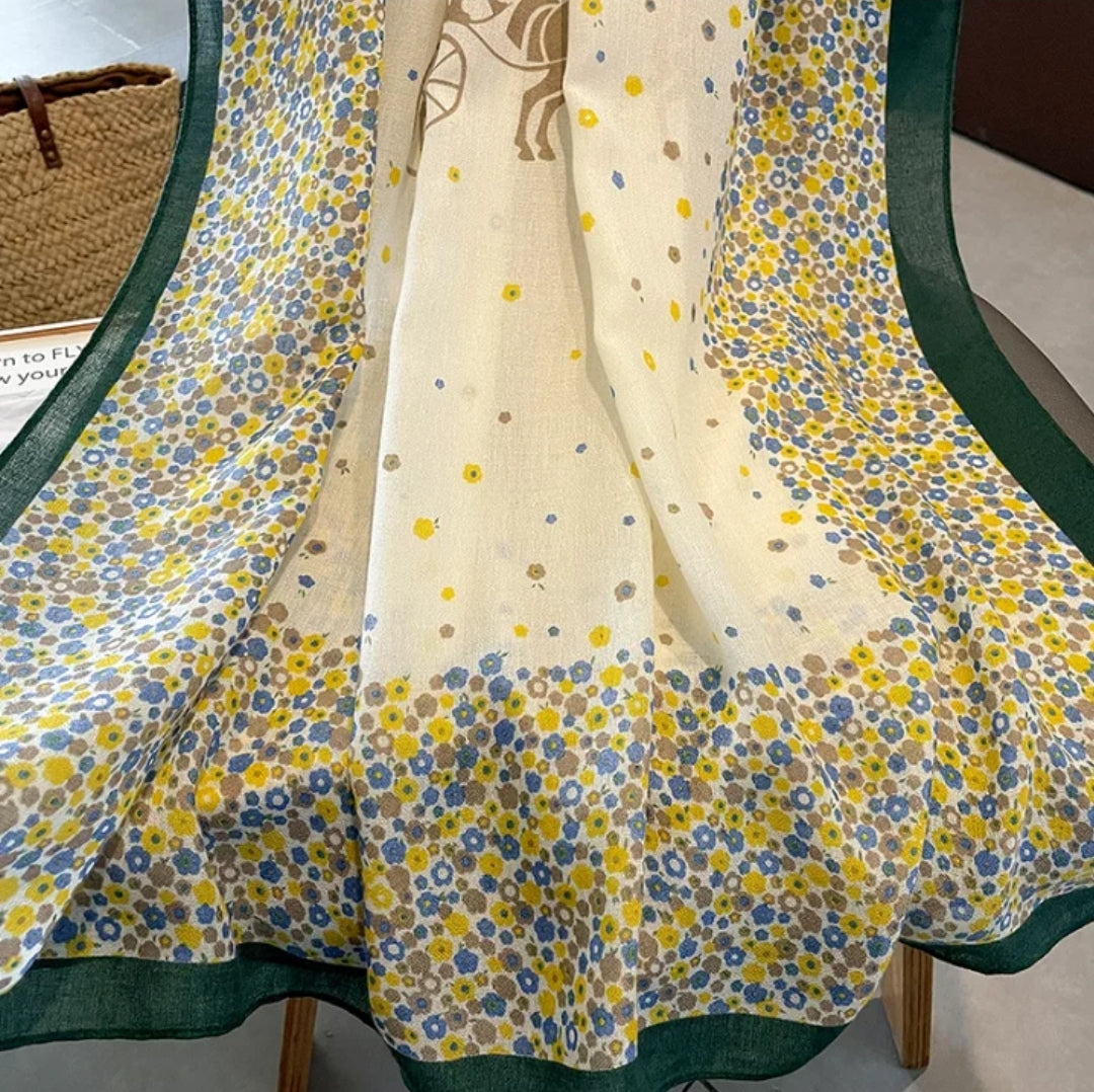 Cornflower Cotton Scarf