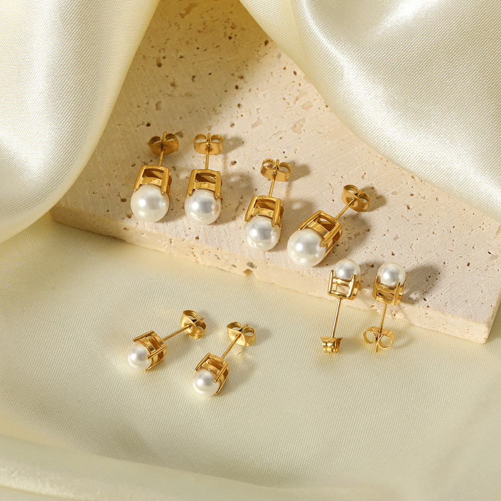 Dainty Pearl Studs