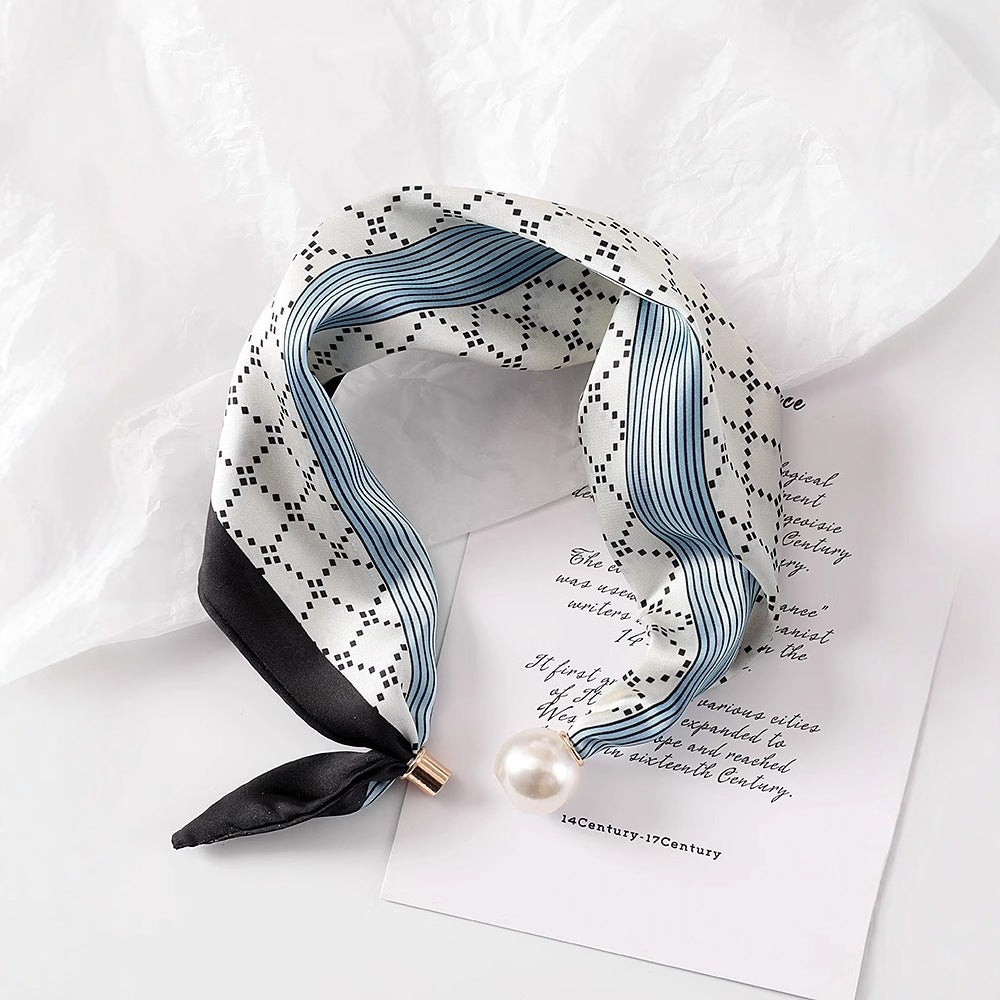 Netra Magnetic Buckle Scarf with Pearl