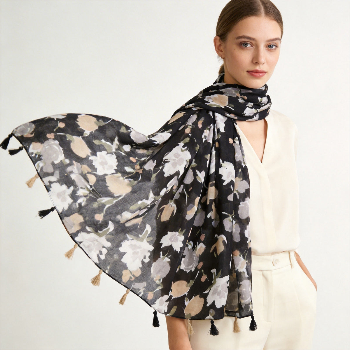 Salia Viscose Cotton Stole