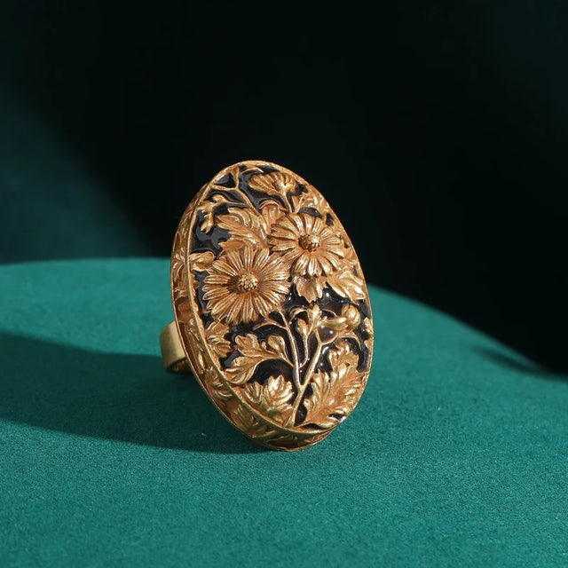Sunflower Antique Ring