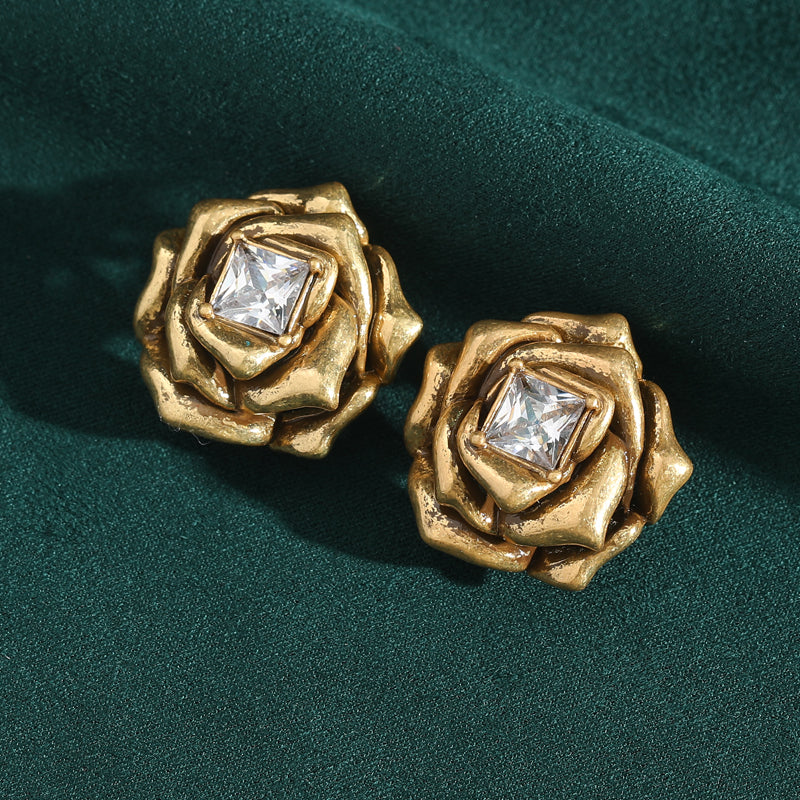 Bloomara Flower Antique Earrings