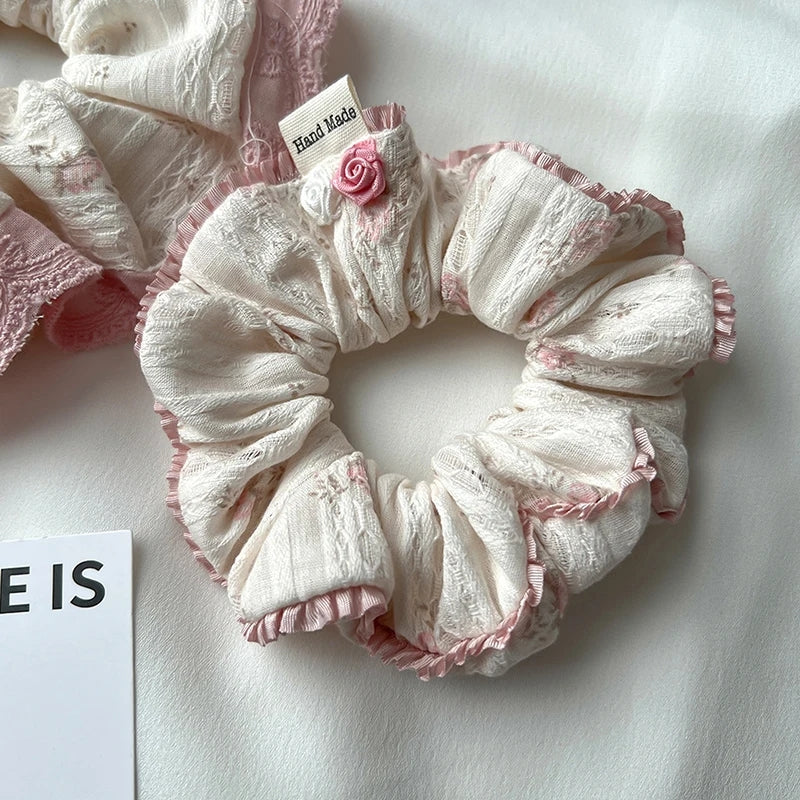 Pinky Puff Scrunchie