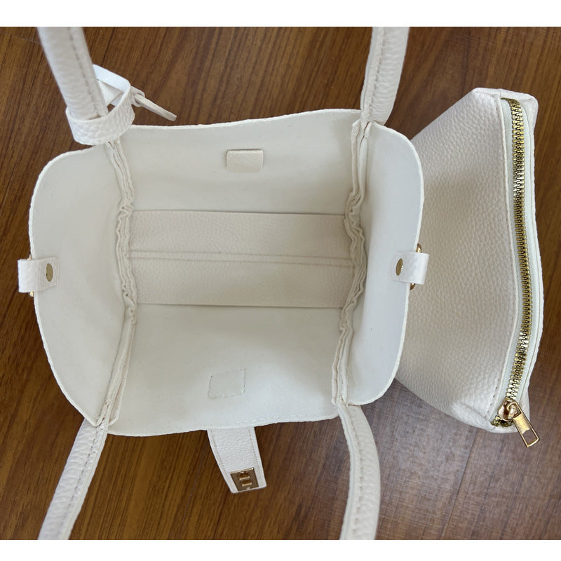 Prestora Handbag with Scarf (Off White)