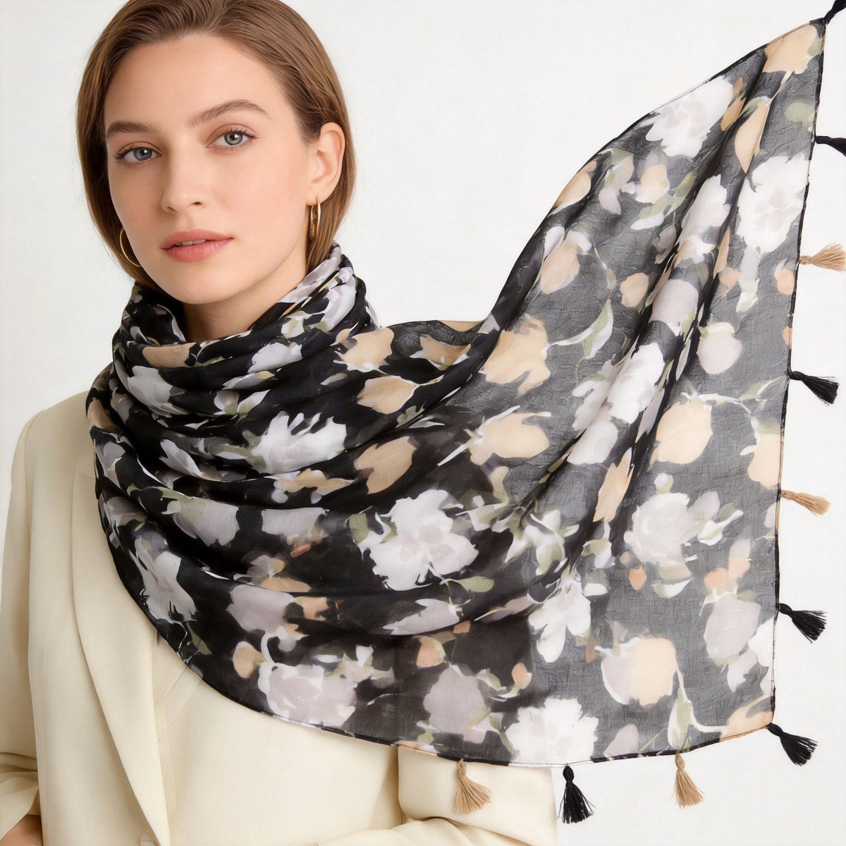 Salia Viscose Cotton Stole