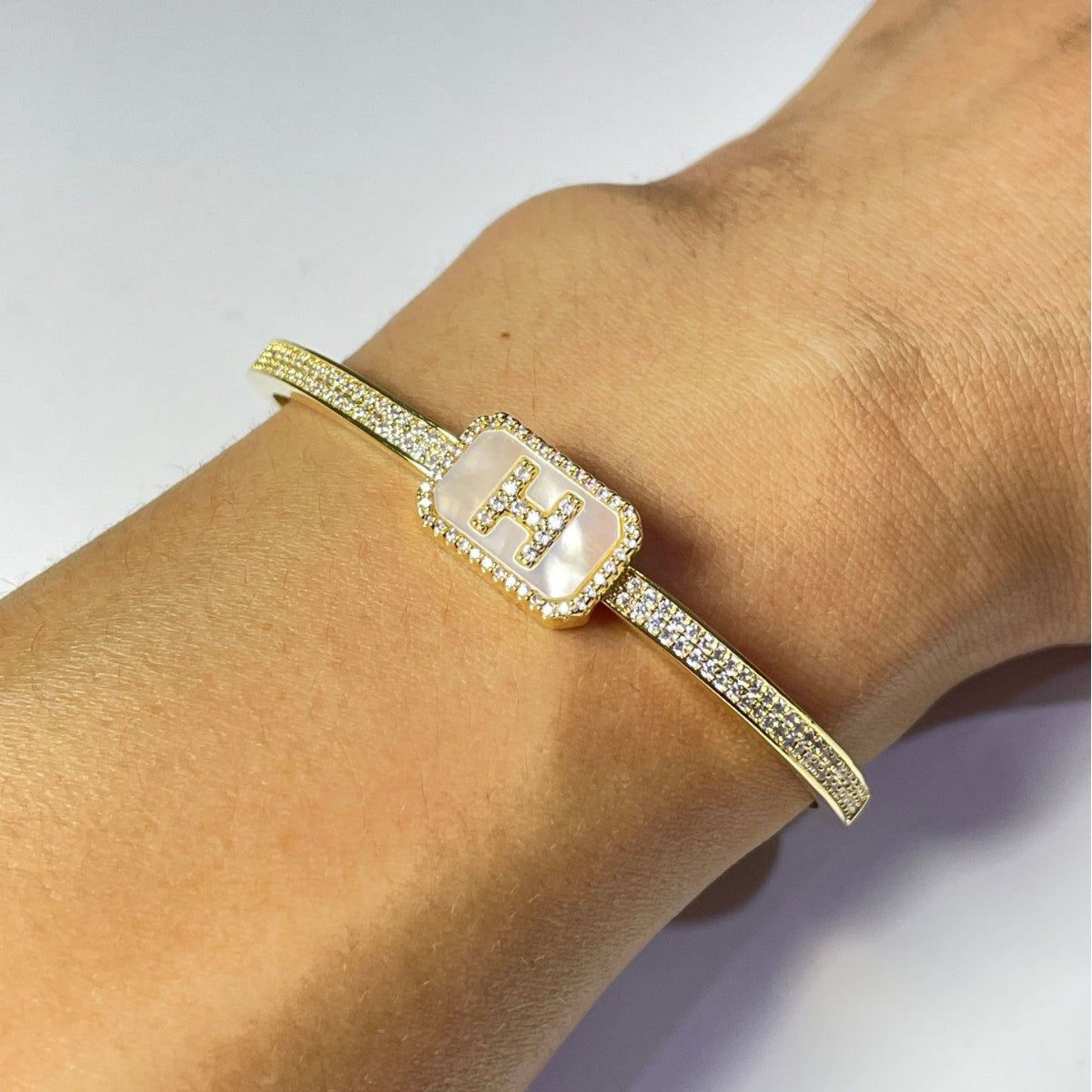 Claspine Copper Zirconia Bracelet