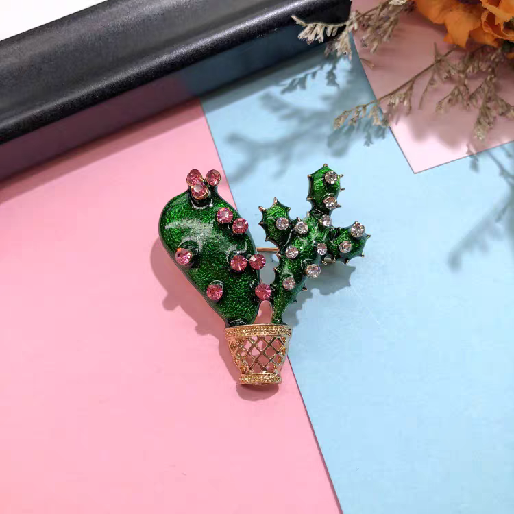 Mini Cactus Brooch