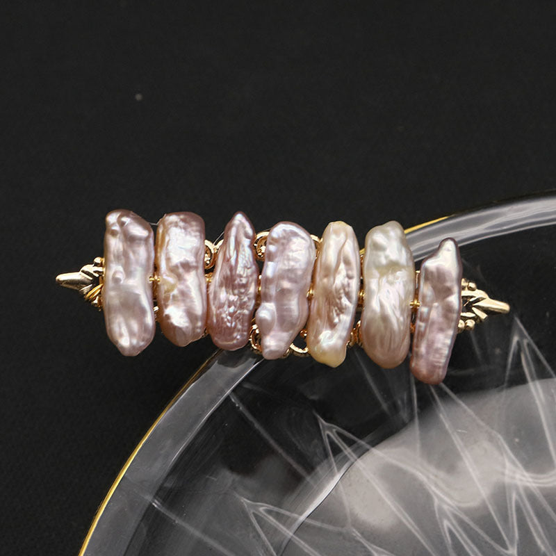 Perlae Real Pearl Barate Hairpin
