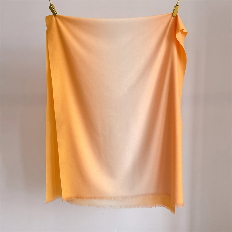 Elaris Mustard Gradient Light Cashmere Shawl