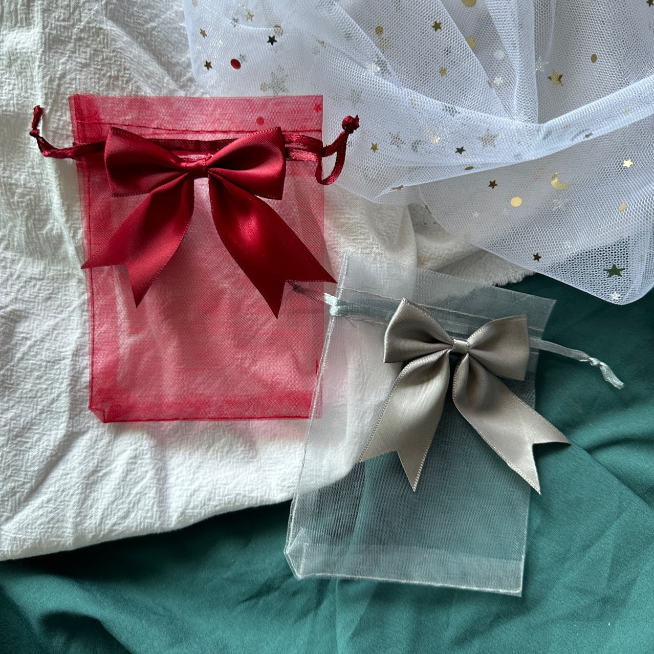 Giftoria Organza Drawstring Bow Gift Pouch
