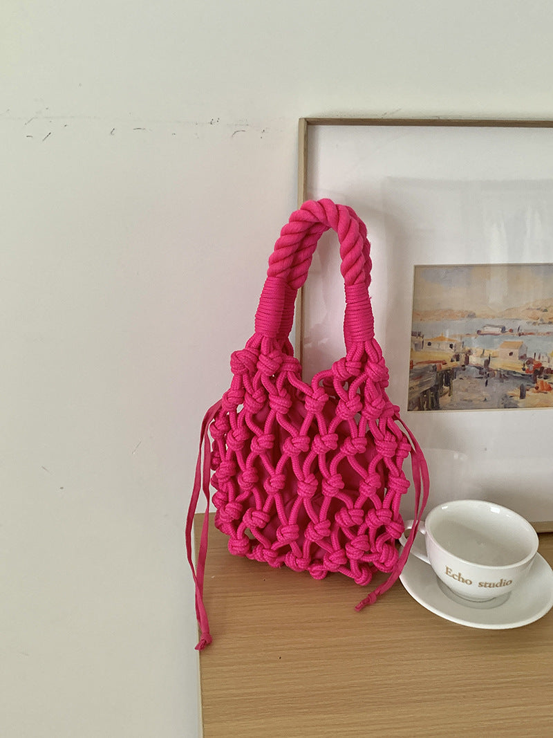 Twine Handbag (Pink)