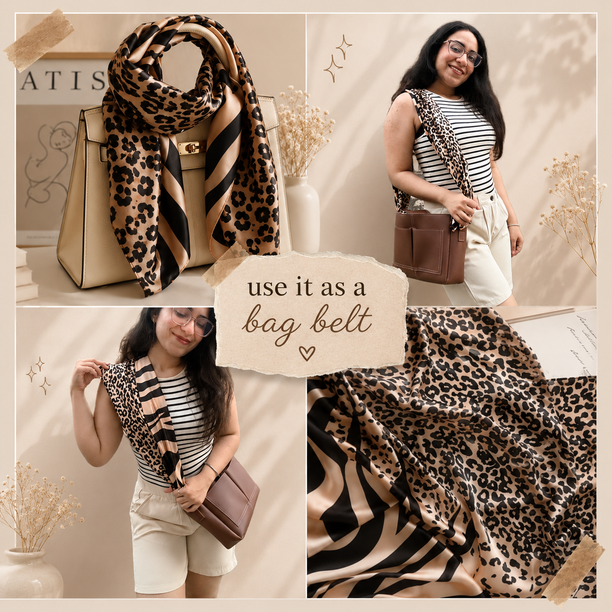 Leopard Silk Stole