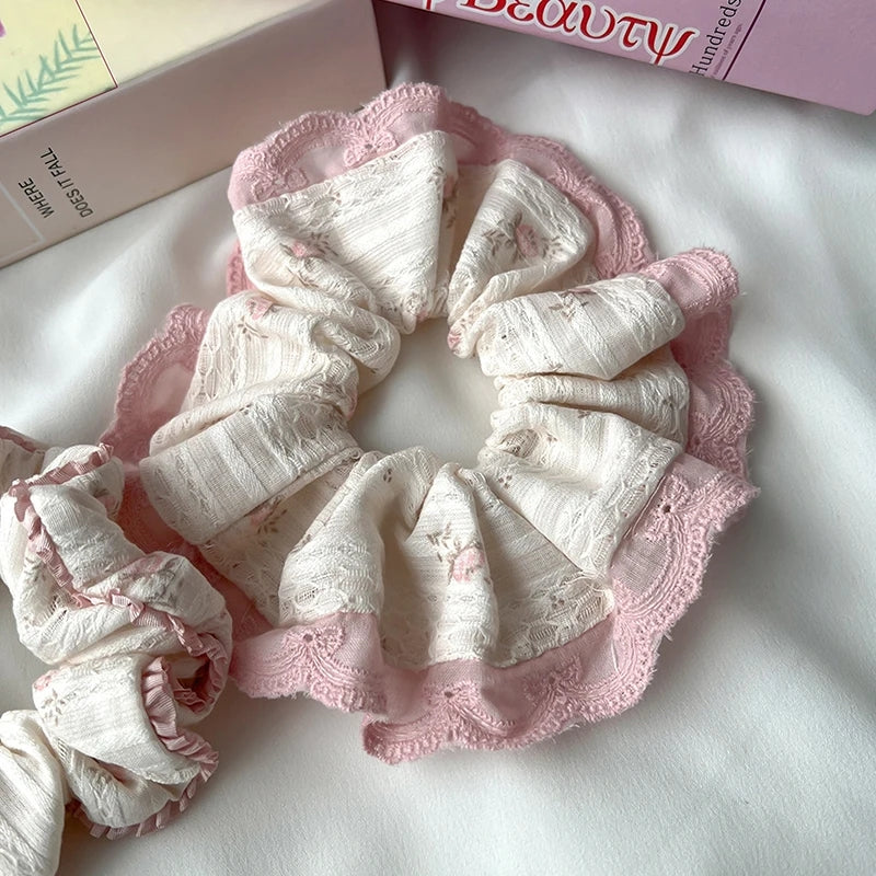 Pinky Puff Scrunchie