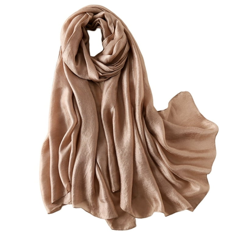 Glitter Golden Silk Linen Stole