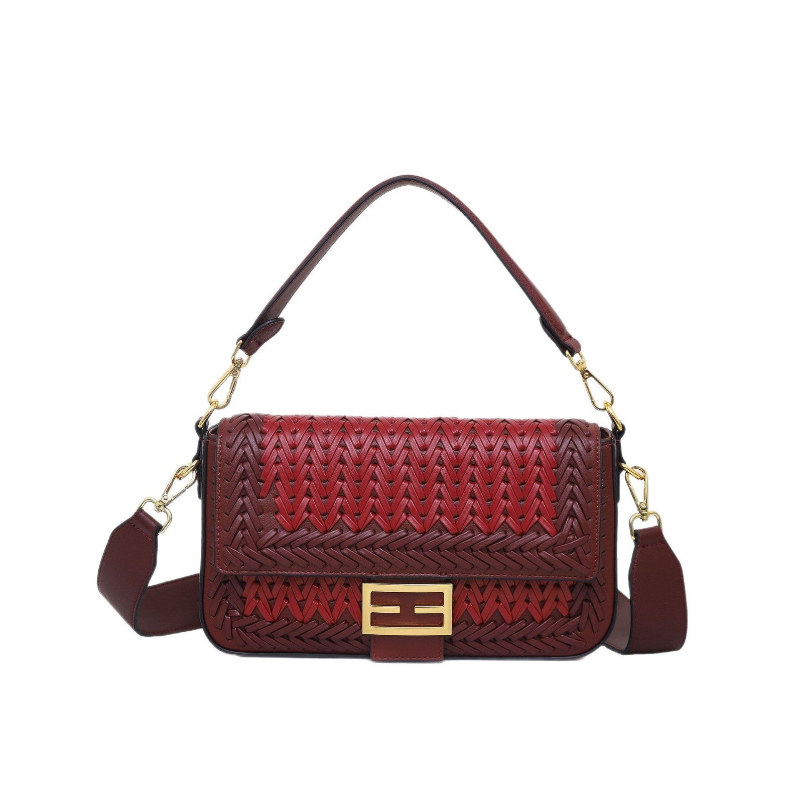 Elaria Vegan Leather Handbag (Wine)