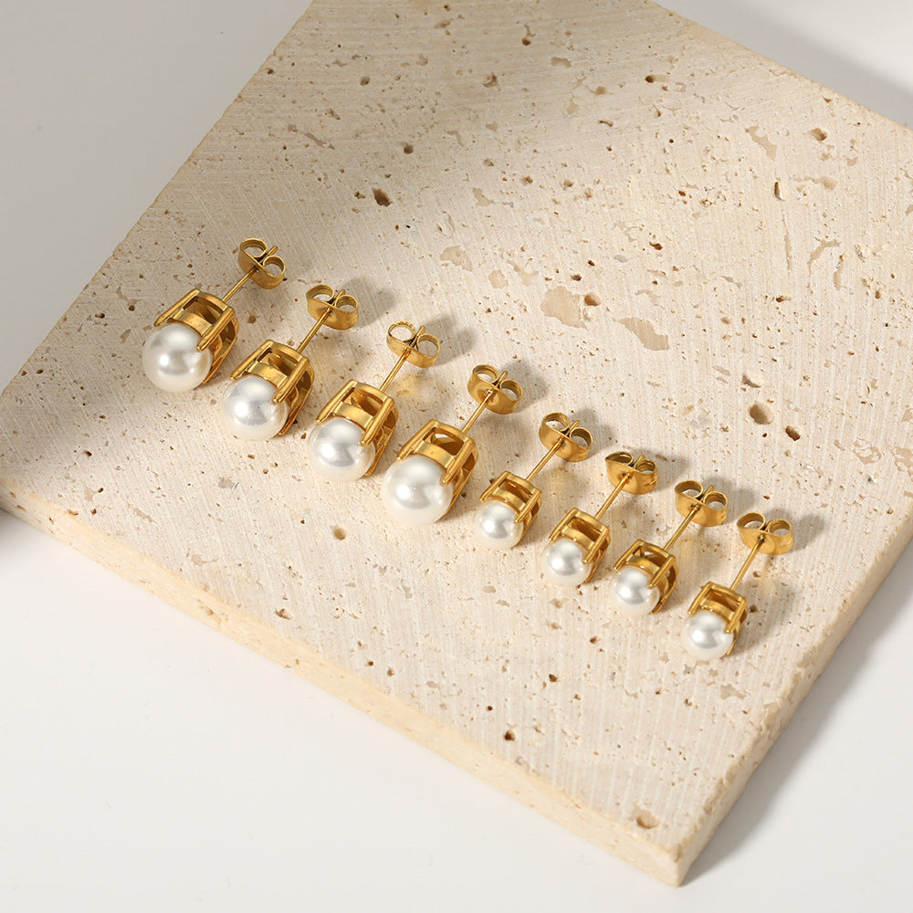 Dainty Pearl Studs