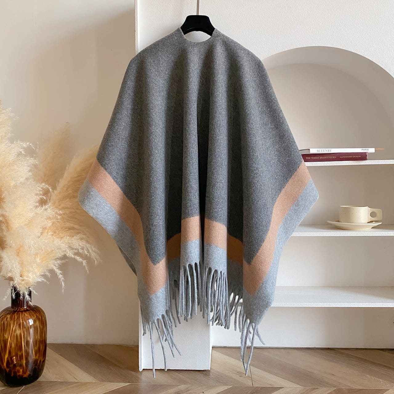 Cloud Blue Ash Poncho