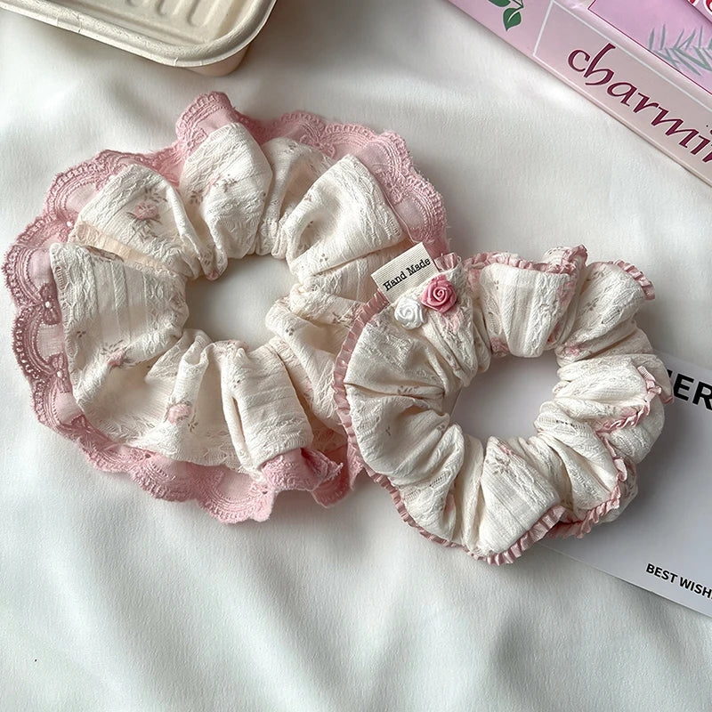 Pinky Puff Scrunchie
