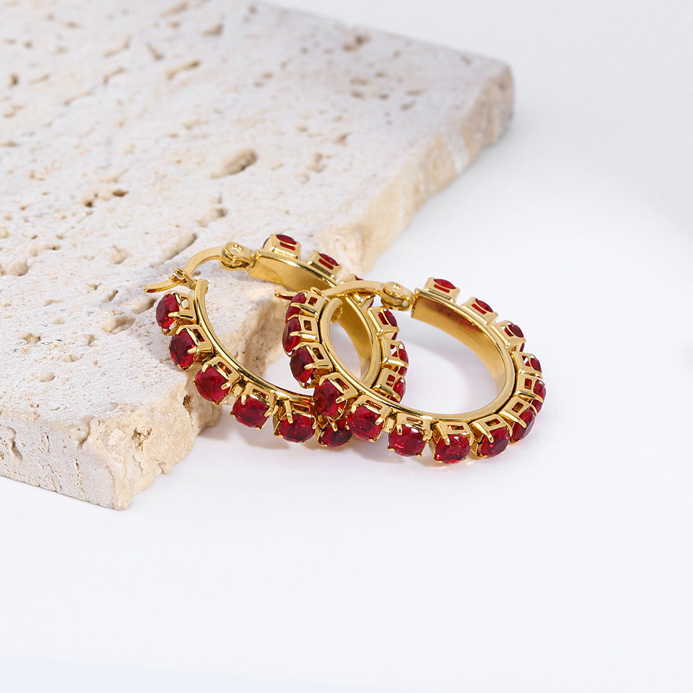Aura Hoop SS Earrings