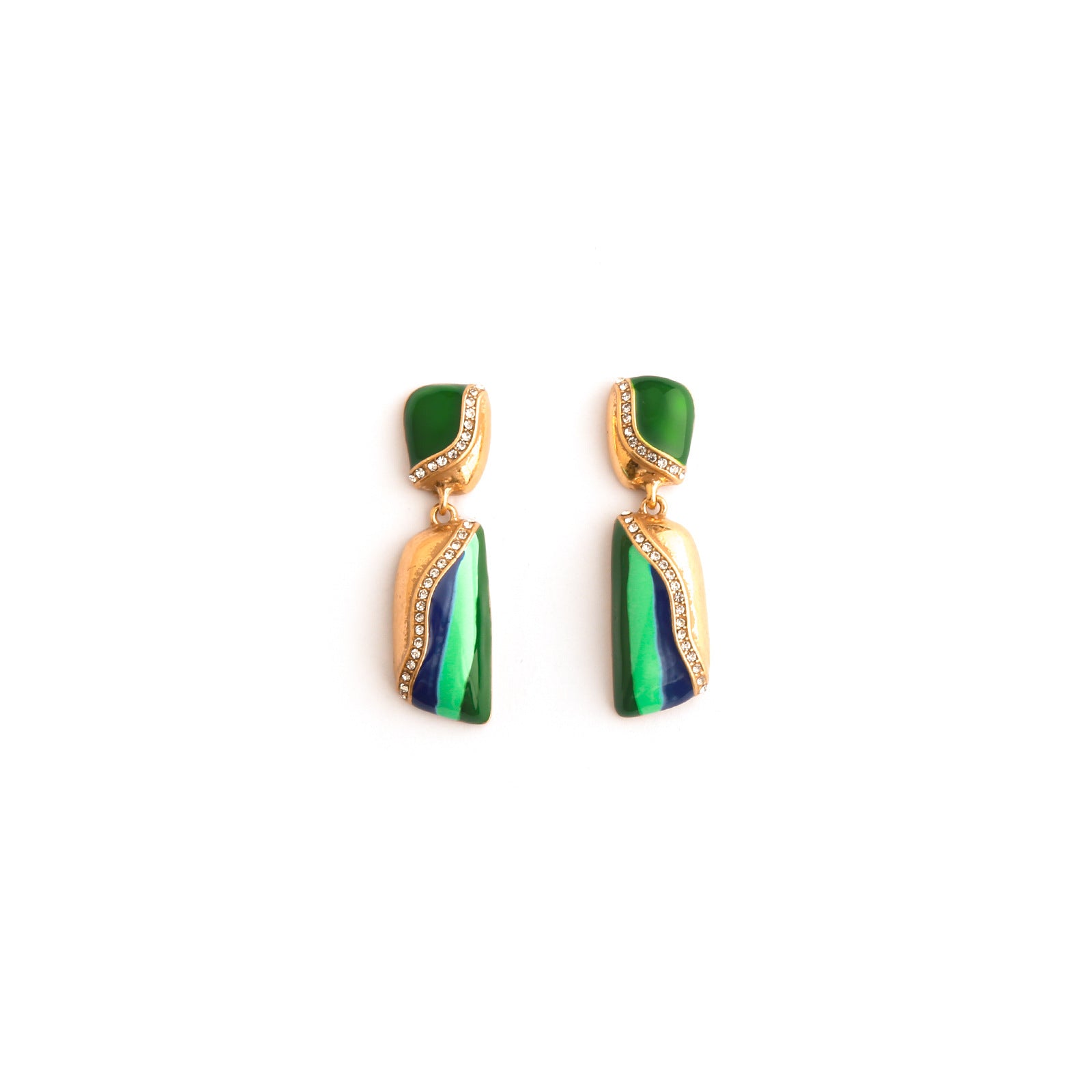 Emeraldine Antique Earrings