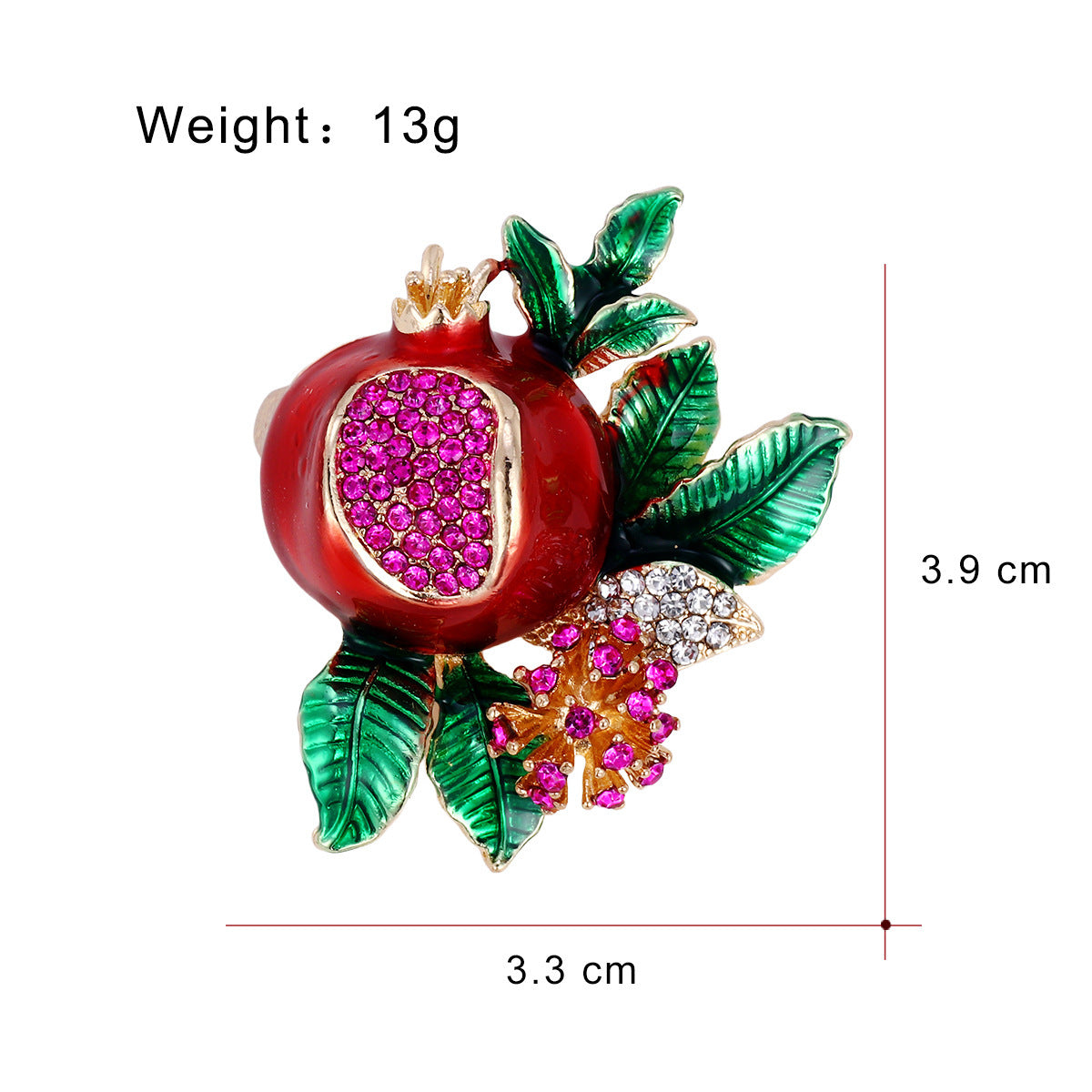 Pome Enamel Brooch
