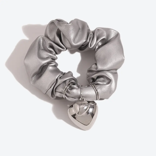 Evern Leather Scrunchie