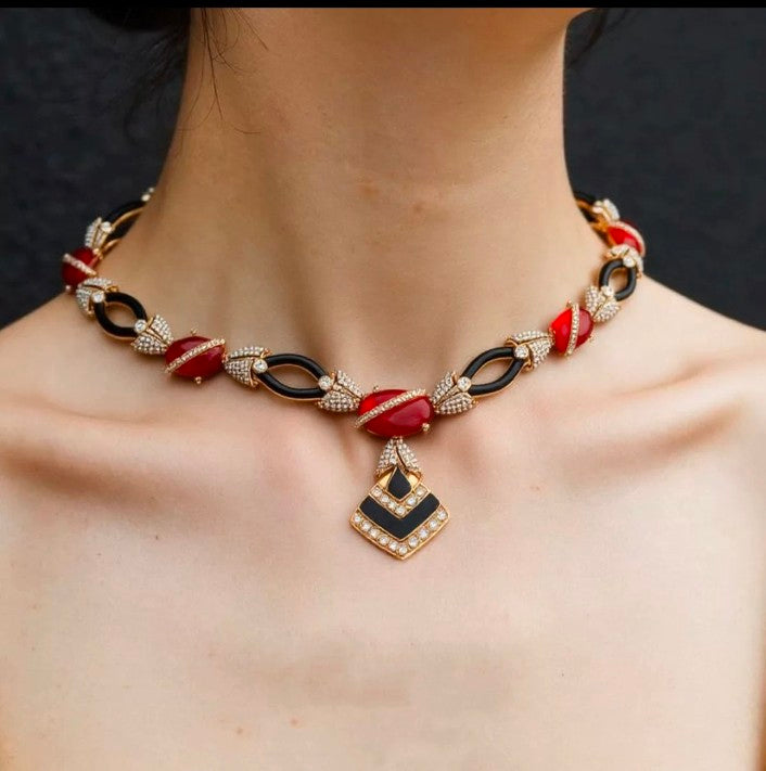 Scarlet Swing Earrings / Necklace