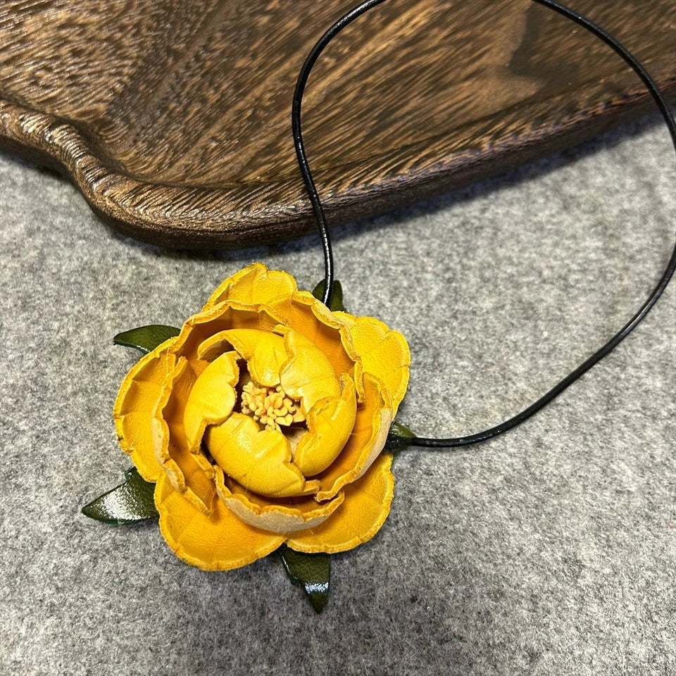 Bloom Drop Genuine Leather Bag Charm