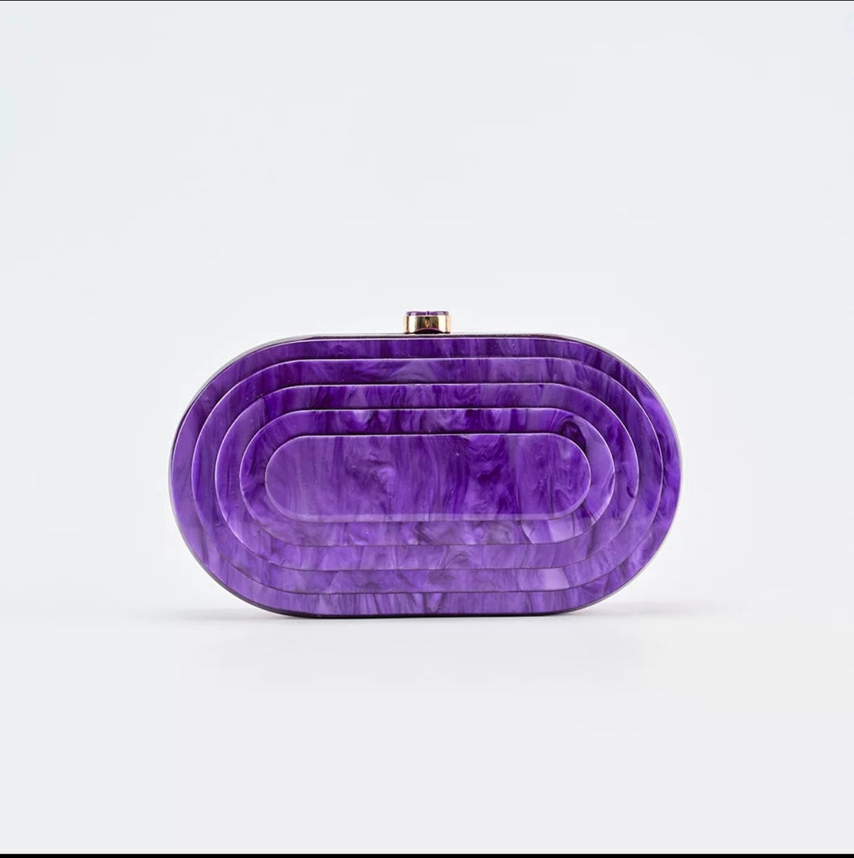 Zella Acrylic Evening Bag (Purple)