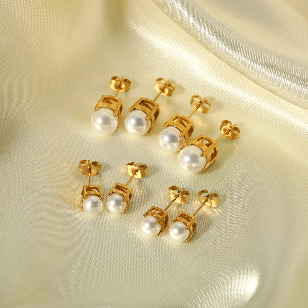 Dainty Pearl Studs