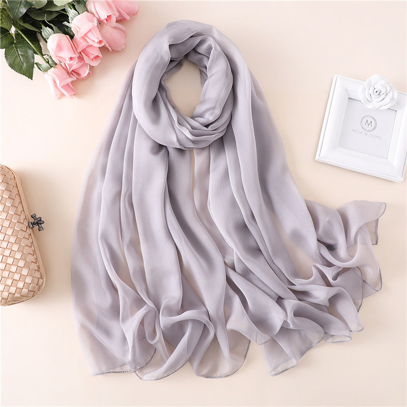 Grey Silk Stole