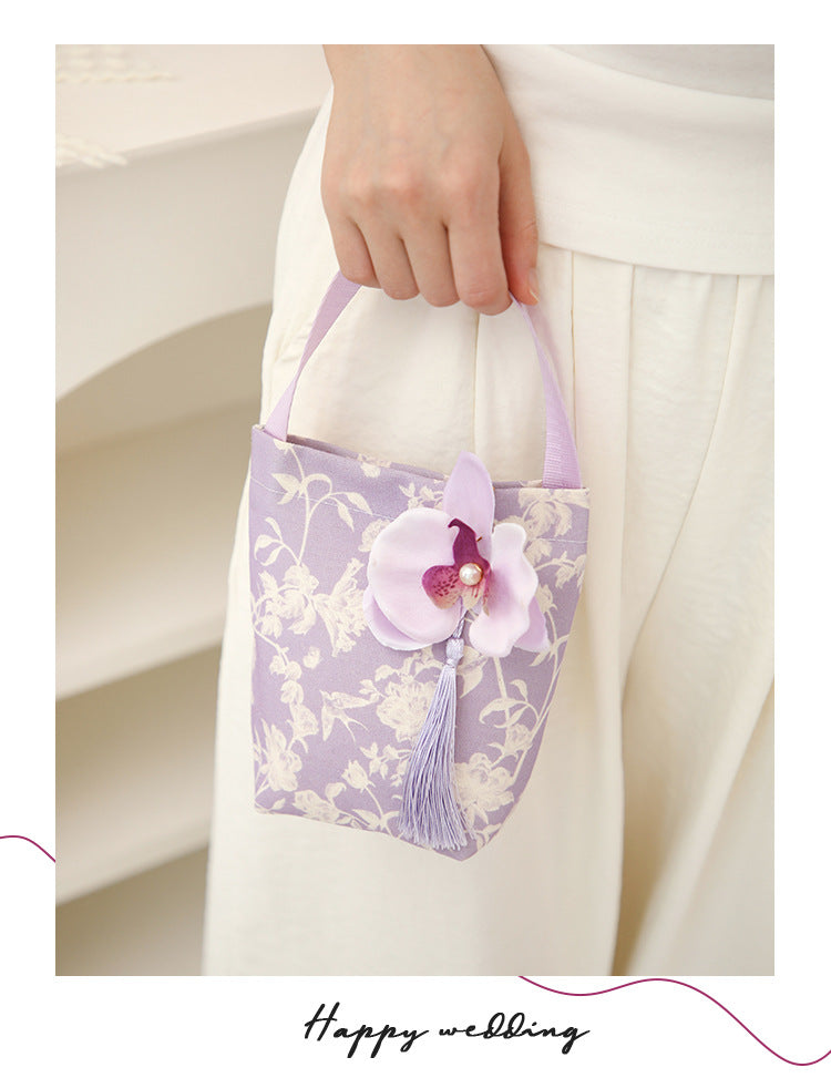 Camellia Gift Pouch (Purple)