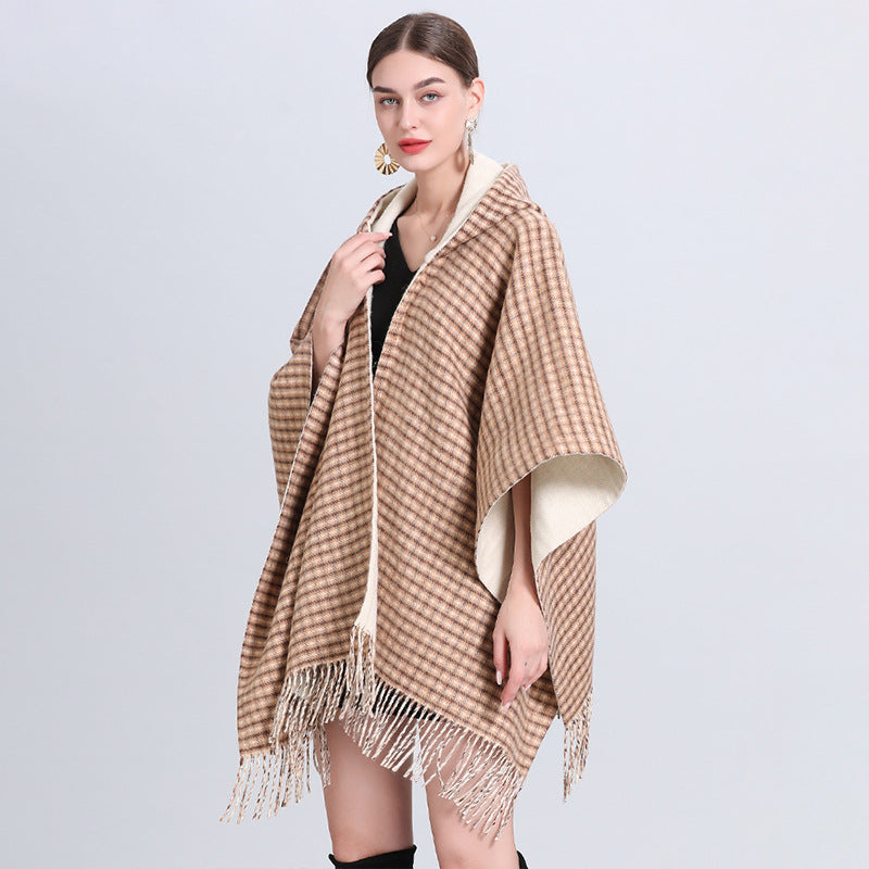 Sand Cozy Reversible Poncho