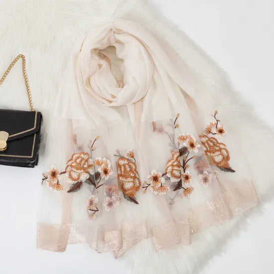 Prestige White Premium Scarf